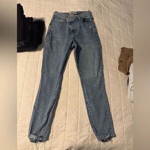 Abercrombie & Fitch Light Blue Skinny Jeans with V cut waist